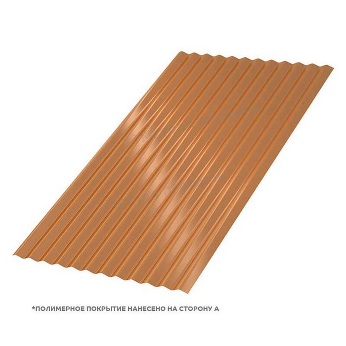 Профлист Металл Профиль МП-18 0,5 AGNETA® B Copper/Copper/Медный/Медный