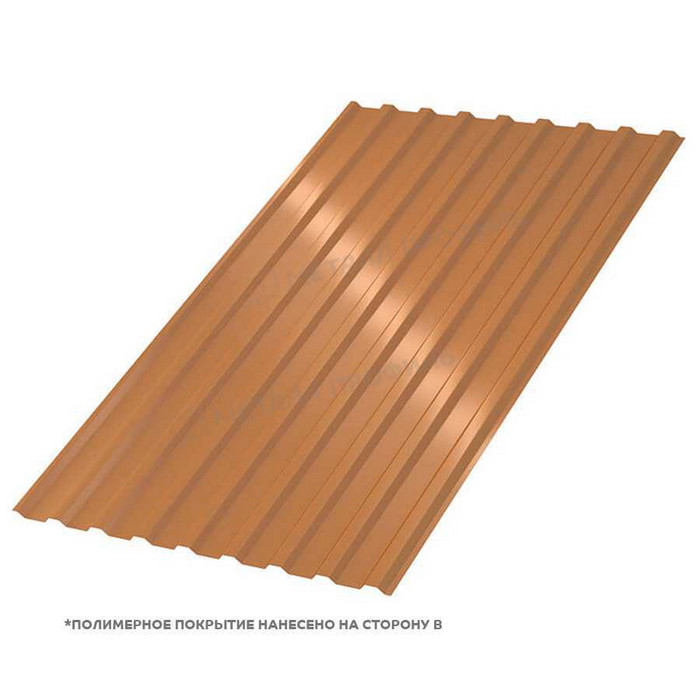 Профлист Металл Профиль МП-20 0,5 AGNETA® Copper/Copper/Медный/Медный A