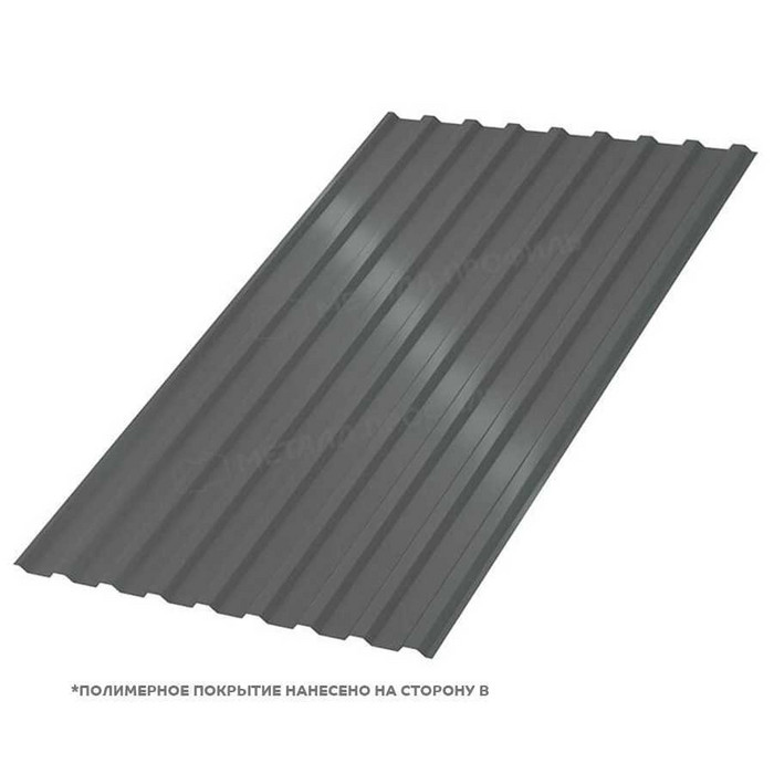 Профлист Металл Профиль МП-20 0,5 PURETAN® RR 23 Темно-серый B