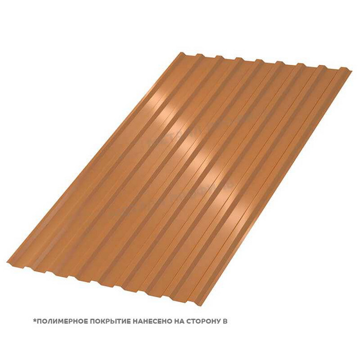 Профлист Металл-Профиль МП-20 AGNETA® 0,5 мм Copper/Copper/Медный/Медный