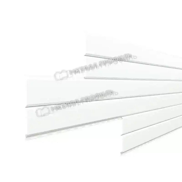 Металлический сайдинг Lбрус Металл-Профиль NormanMP RAL 9003 Белый 15х240